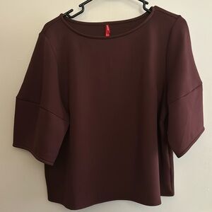 Maroon Spanx, air essentials, airlux puff sleeves medium and large in women’s